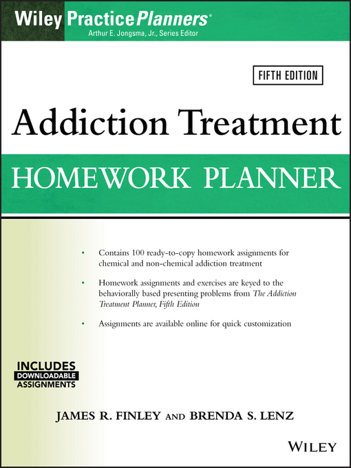 Title details for Addiction Treatment Homework Planner by James R. Finley - Available